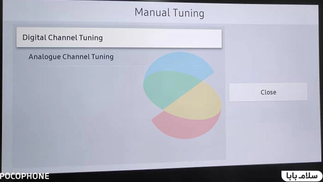 کانال یابی دستی گیرنده دیجیتال تلویزیون سامسونگ