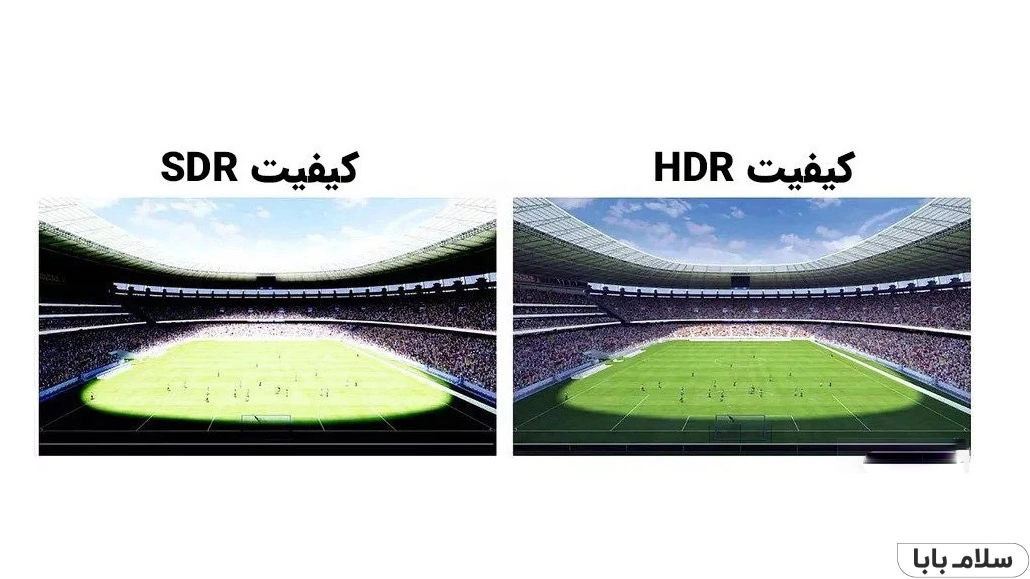 مقایسه کیفیت sdr و hdr تلویزیون ال جی um7340