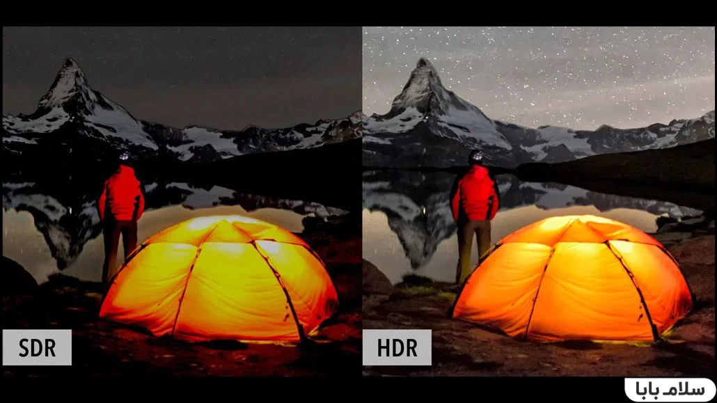 مقایسه کیفیت sdr و hdr تلویزیون ال جی um7340