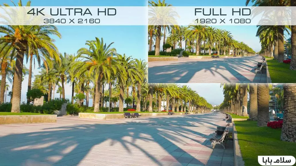 مقایسه کیفیت FULL HD با 4K