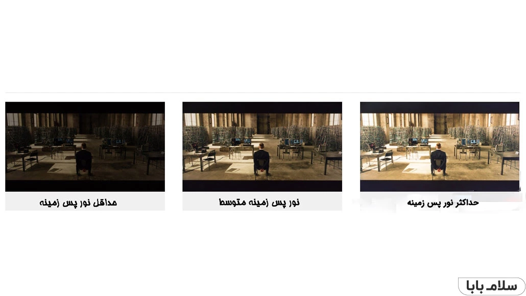 کالیبره کردن نور پس زمینه تلویزیون 