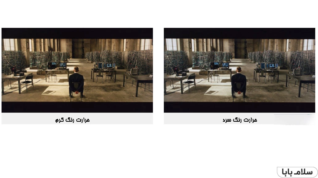 درجه حرارت رنگ در کالیبره کردن تلویزیون