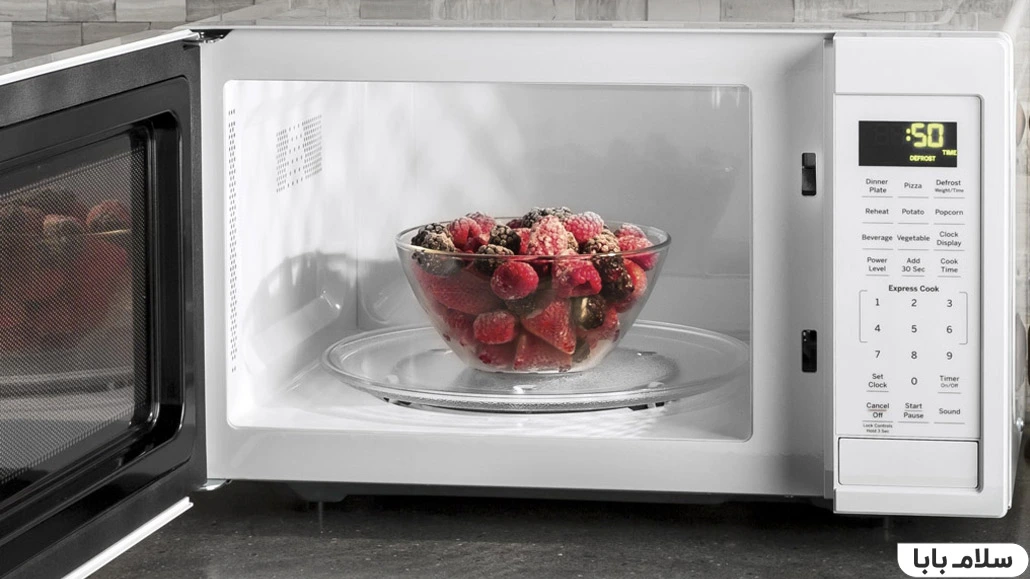 نحوه یخ زدایی میوه با مایکروویو