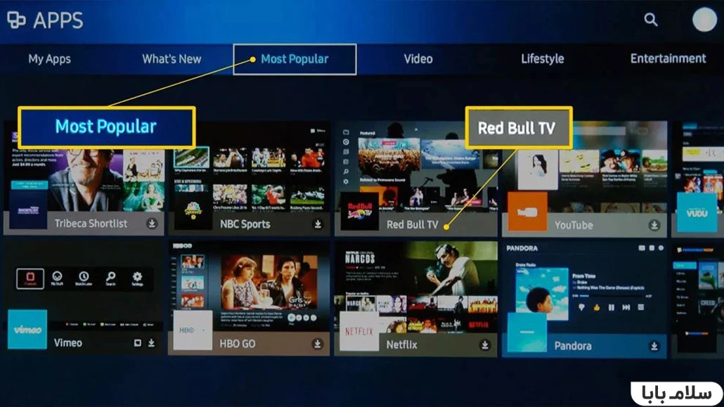 مراحل نصب برنامه جدید روی تلویزیون سامسونگ