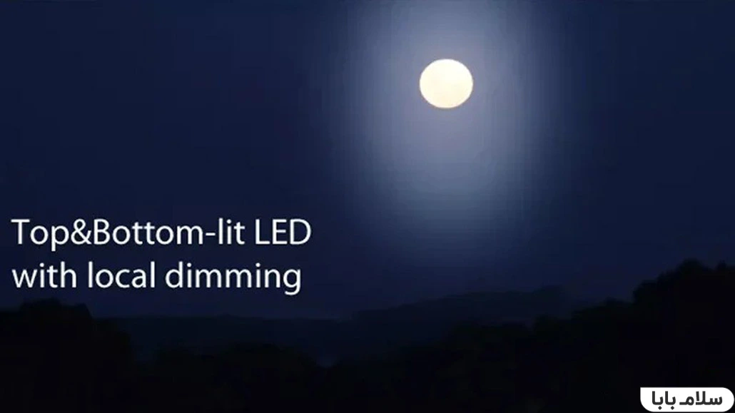 back light لبه ای در تلویزیون و نور از بالا و پایین