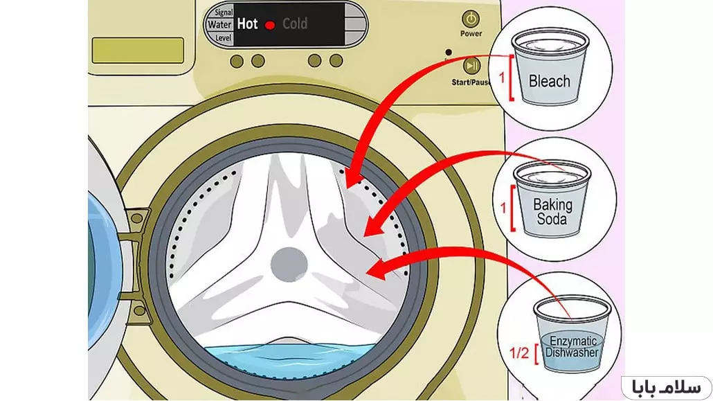 تمیز کردن ماشین لباسشویی با سرکه-تمیز کردن ماشین لباسشویی