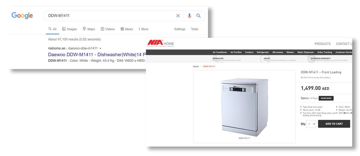 ماشین ظرفشویی دوو مدل DDW-M1411