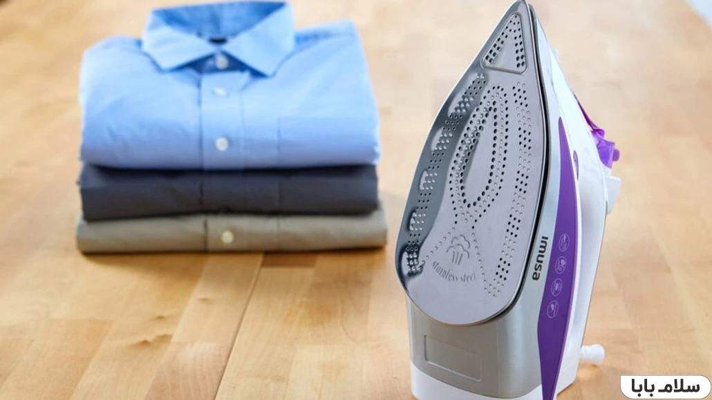 اتو بخار با کفی از جنس فولاد ضد زنگ