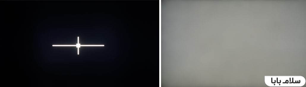 یکنواختی سطح مشکی و خاکستری تلویزیون X9000J