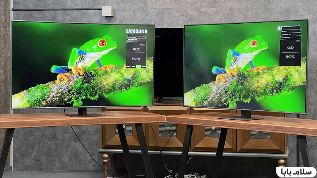 مقایسه تلویزیون سامسونگ Q70C با Q70B