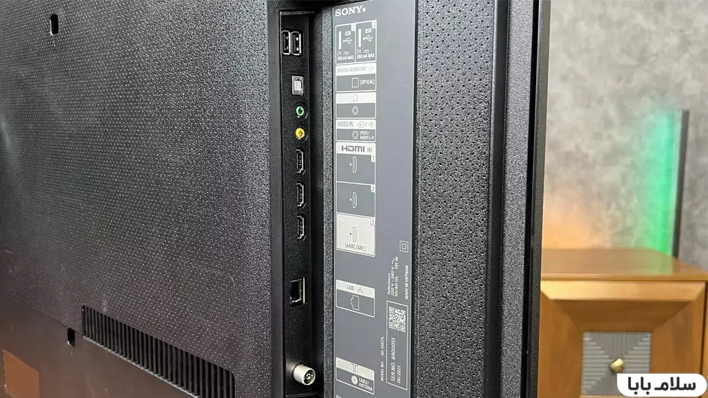 ورودیهای تلویزیون سونی X77L